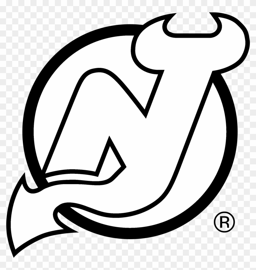 Drawing Delightful New Jersey Devils Logo 18 Black - New Jersey Devils #799379