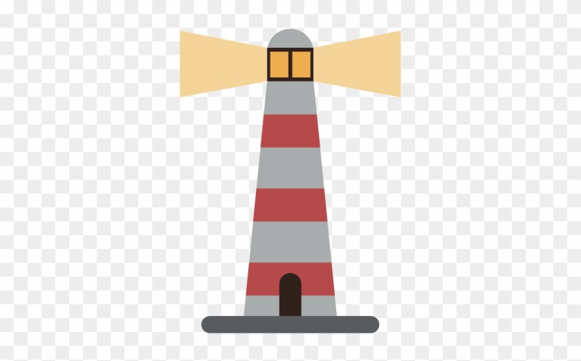Lit Lighthouse Icon Image - Vector Graphics #799477