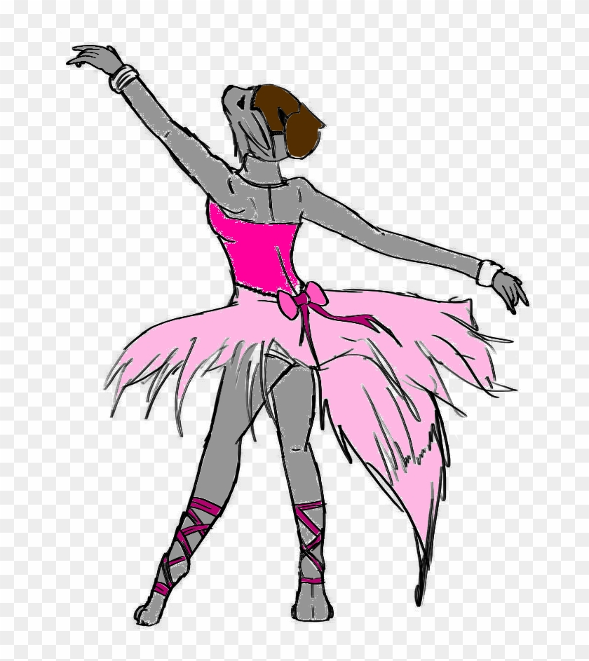 Ballerina Wolf Pink By Dragoljub234 - Illustration #799479