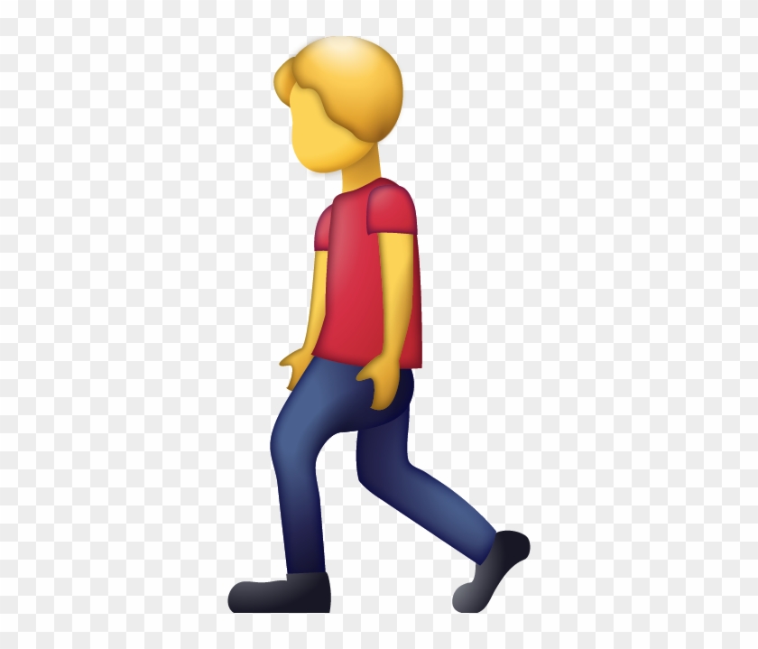 Download Man Walking Emoji Icon - Iphone #799579