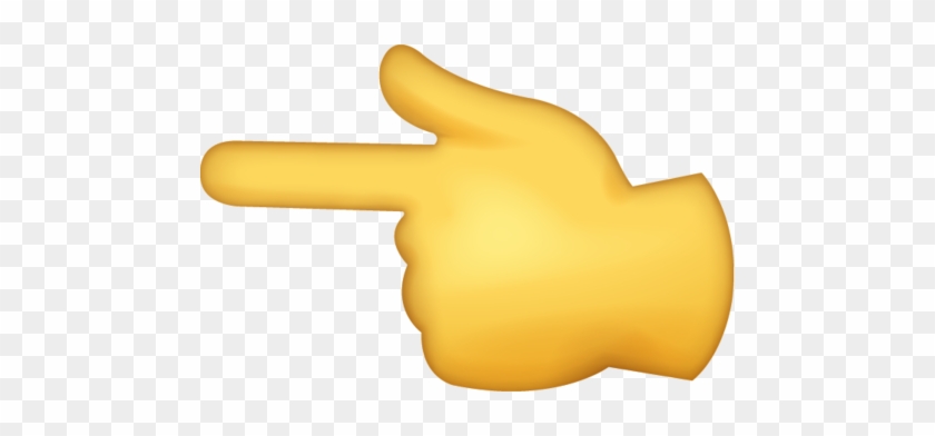 Left Pointing Backhand Index Iphone Emoji Jpg - Transparent Background Finger Point Emoji Png #799587