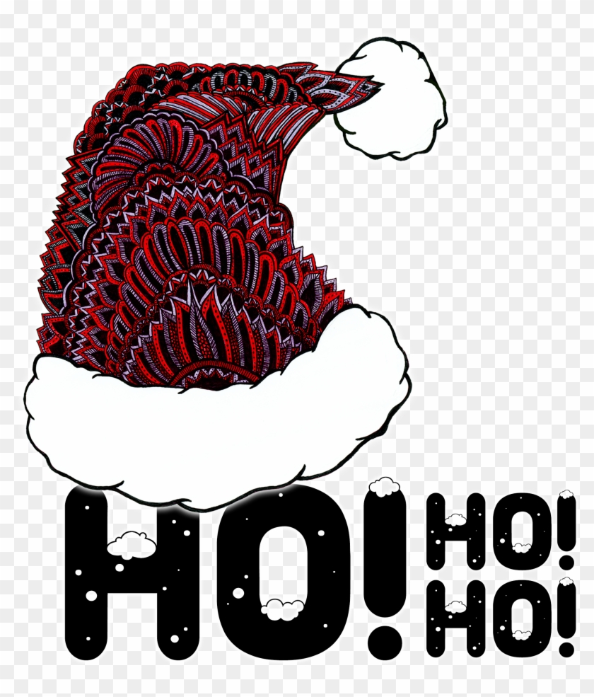 Ho Ho Ho Merry Christmas Http - Weihnachtsmannmütze Mit Text Tasche #799651