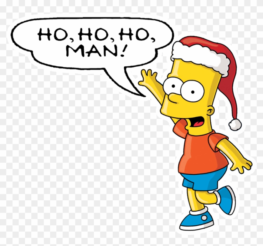 Bart Ho, Ho, Ho Sticker Free Shipping - Simpson #799681