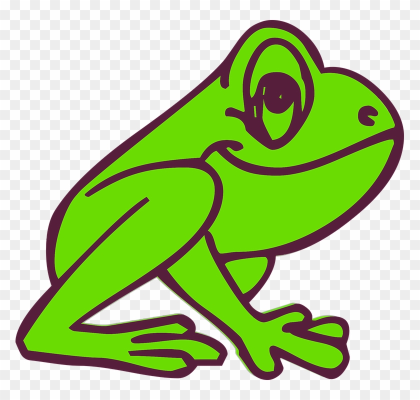 Jumping Frog Clipart 19, - Gambar Kodok Kartun #799702