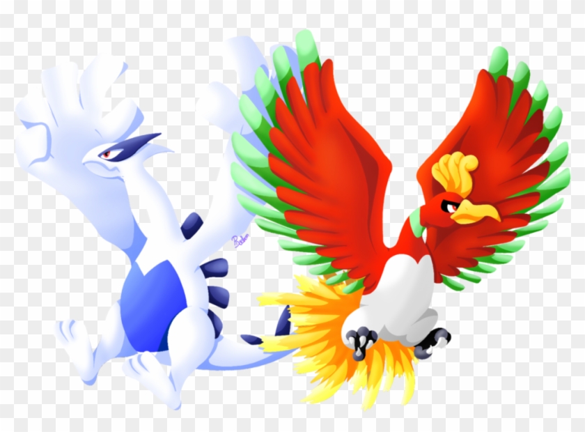 Ho-oh And Lugia By Pixellem - Ho Oh And Lugia #799726
