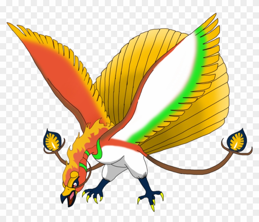 Shiny Ho Oh Pokemon - Free Transparent PNG Clipart Images Download