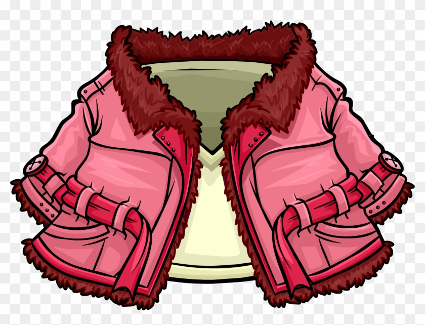 Pink Winter Peacoat - Club Penguin Pink Jacket #799842