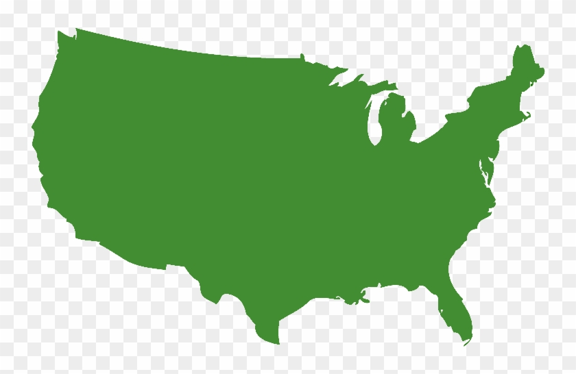 Us Map Silhouette #799906