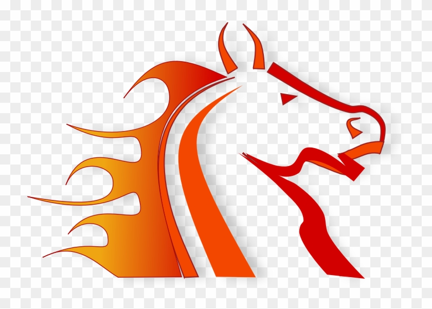 Horse Racing Clip Art Free - Fire Horse Png #799998