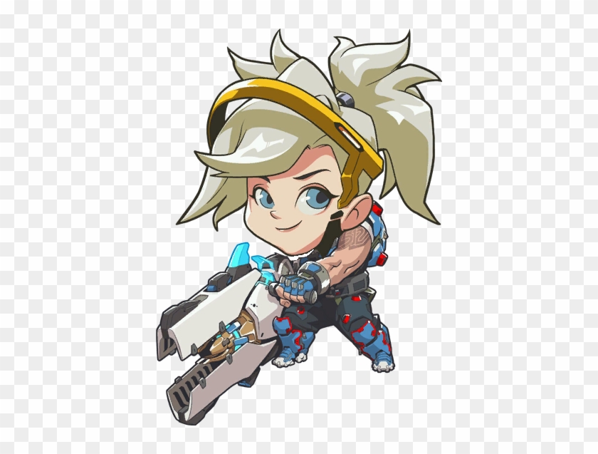 Mercy Has Been Working Out - Overwatch Mercy Cute Spray #800048