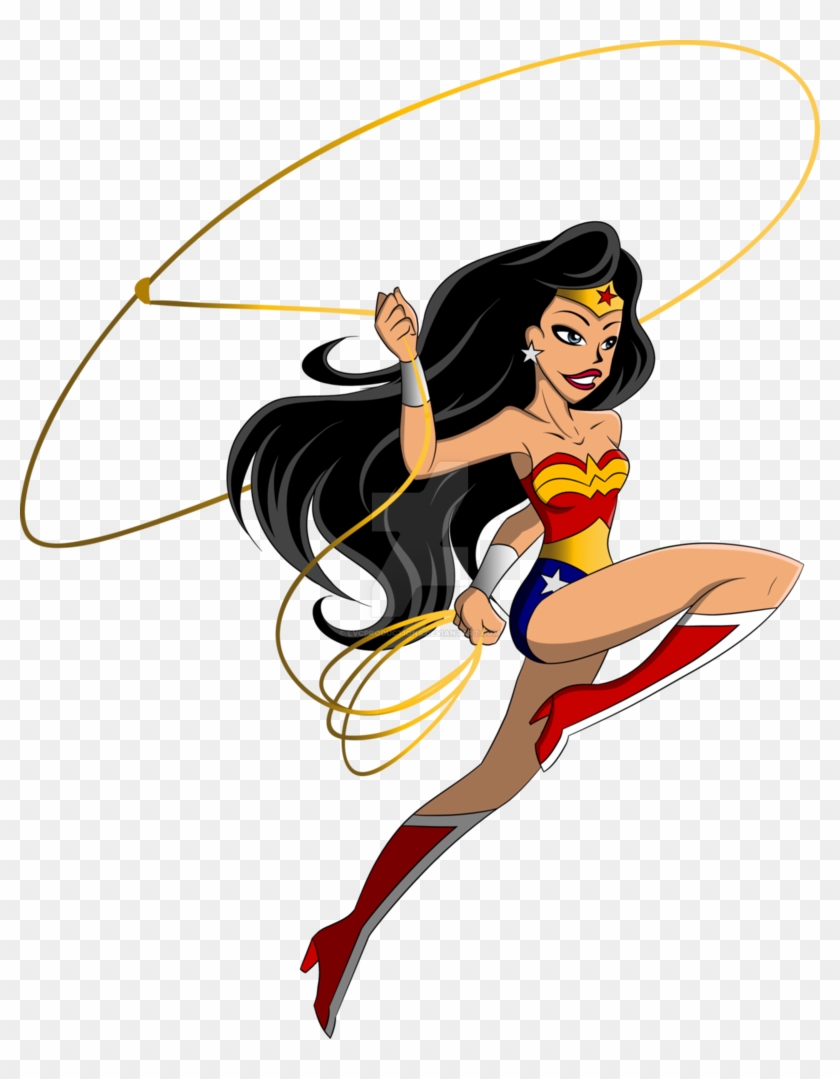Wonder Woman Vector Art By Lvcillustrations - Wonder Woman Cartoon Vector #800164