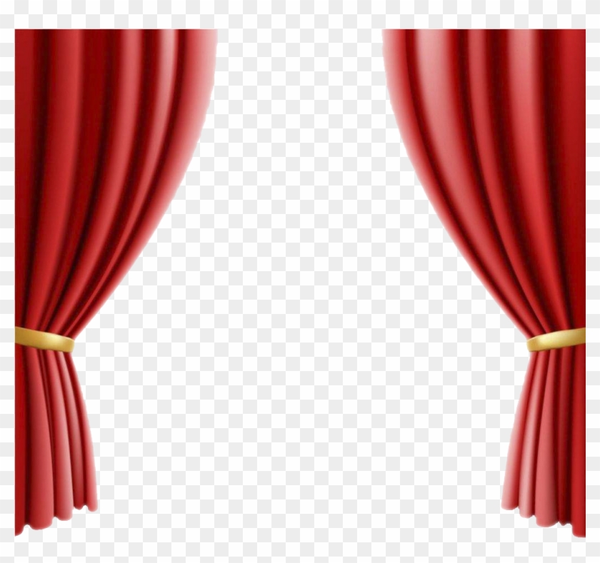 Theater Drapes And Stage Curtains Cinema Clip Art - Theater Drapes And Stage Curtains Cinema Clip Art #800193