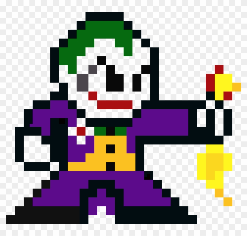 Download The Joker - Joker Pixel Art Minecraft - Full Size PNG