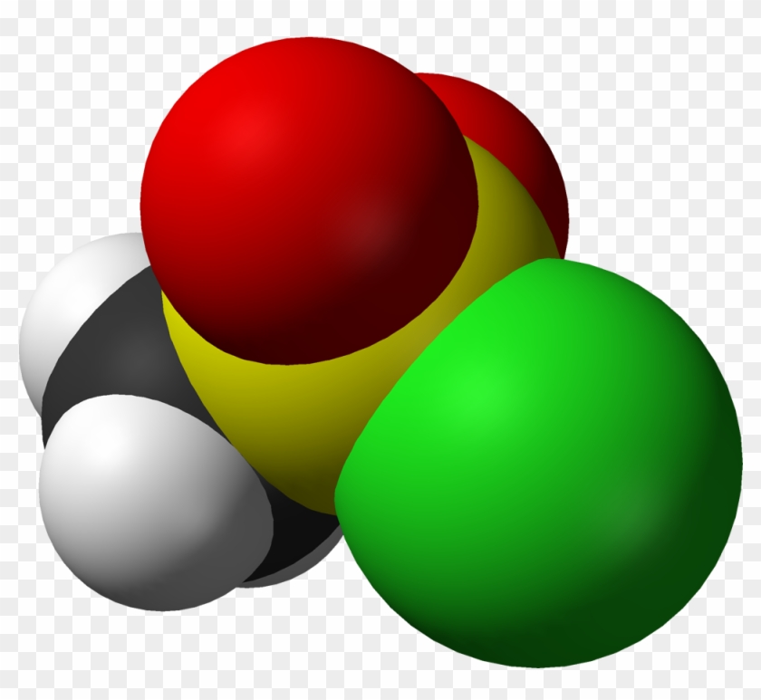 Mesyl Chloride 3d Vdw - Methanesulfonyl Chloride #800534