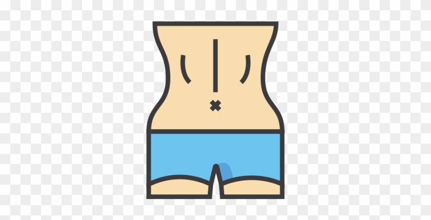 Female Waist Illustration Icon - Female Waist Illustration Icon #800577