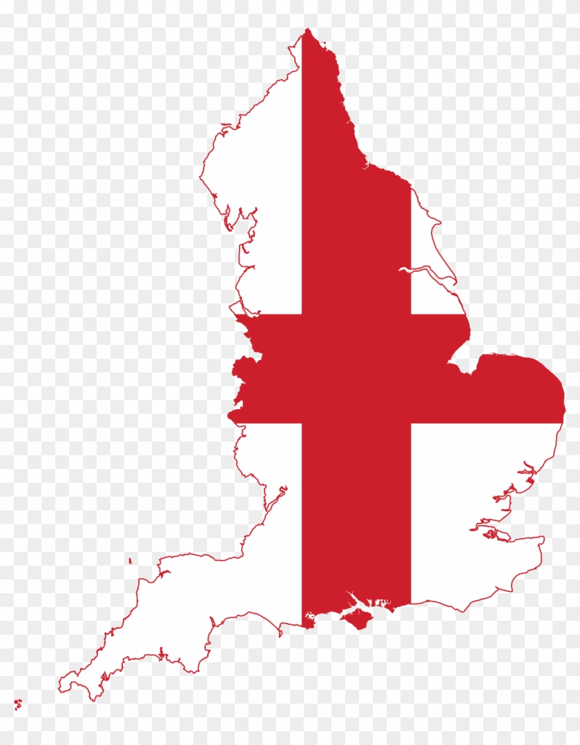 Reward England Flag Colors Of - England Flag Map #800624