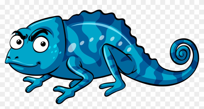Lizard Stock Illustration Reptile Illustration - Chameleon Cartoon Angry #800672