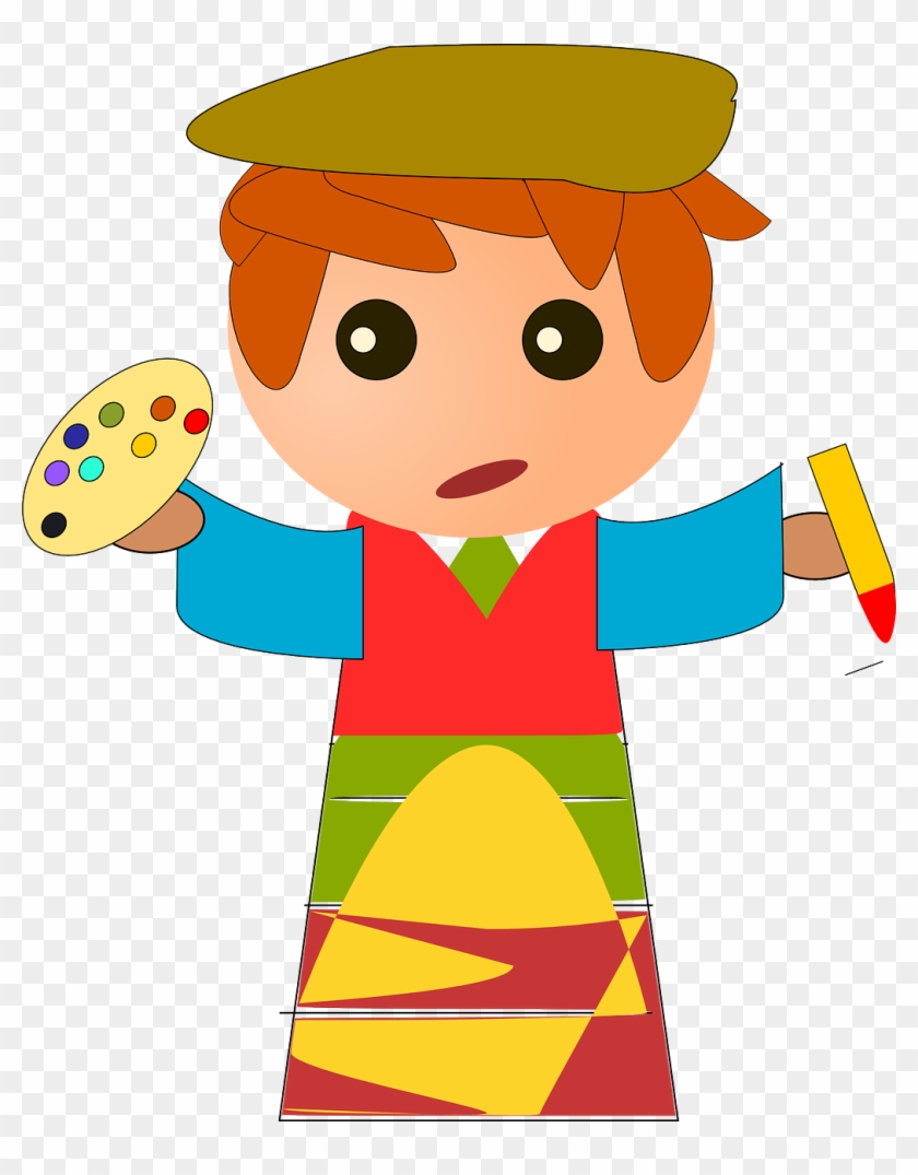 Artist Painter Painting Colors Png Image - Niño Artista Png #800673