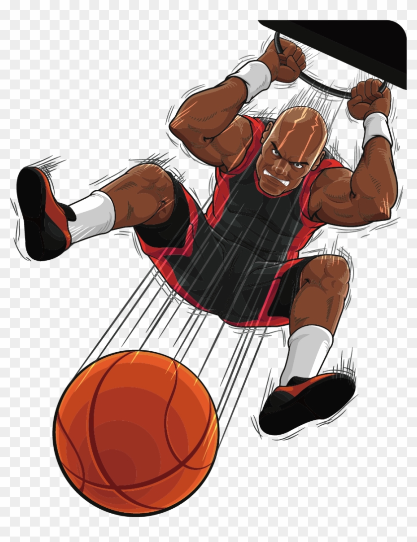 Basketball Slam Dunk Chicago Bulls - Jogador De Basquete Png #800889