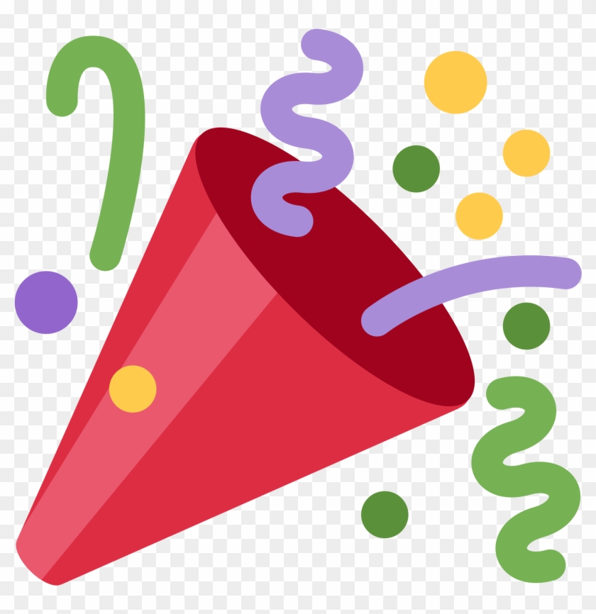 Party Popper Cliparts 1, Buy Clip Art - Party Popper Emoji Png - Free