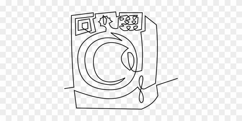 line electronic washing machine laundry technology Stock Vector Image & Art  - Alamy