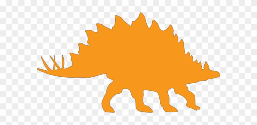 Stegosaurus Clipart Silhouette - Silueta De Dinosaurio #801125