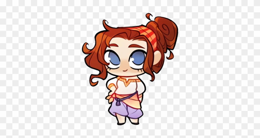 Chibi Sticker Transparent Portia - Animation Sticker In Png #801226