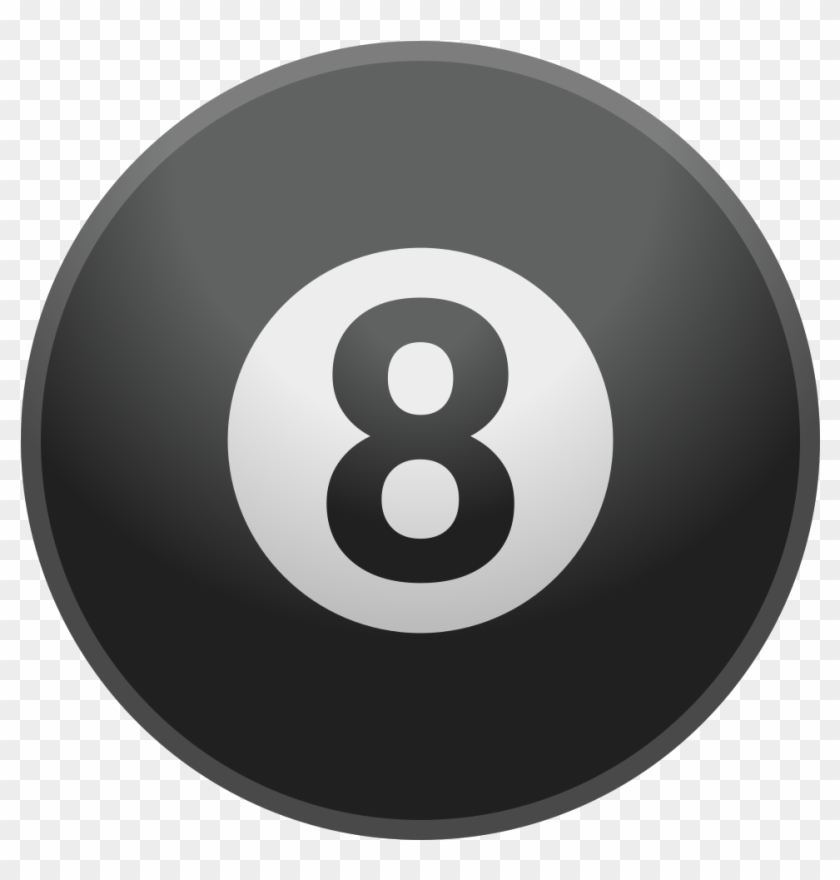 Download Svg Download Png - Boule De Billard Noire #801354