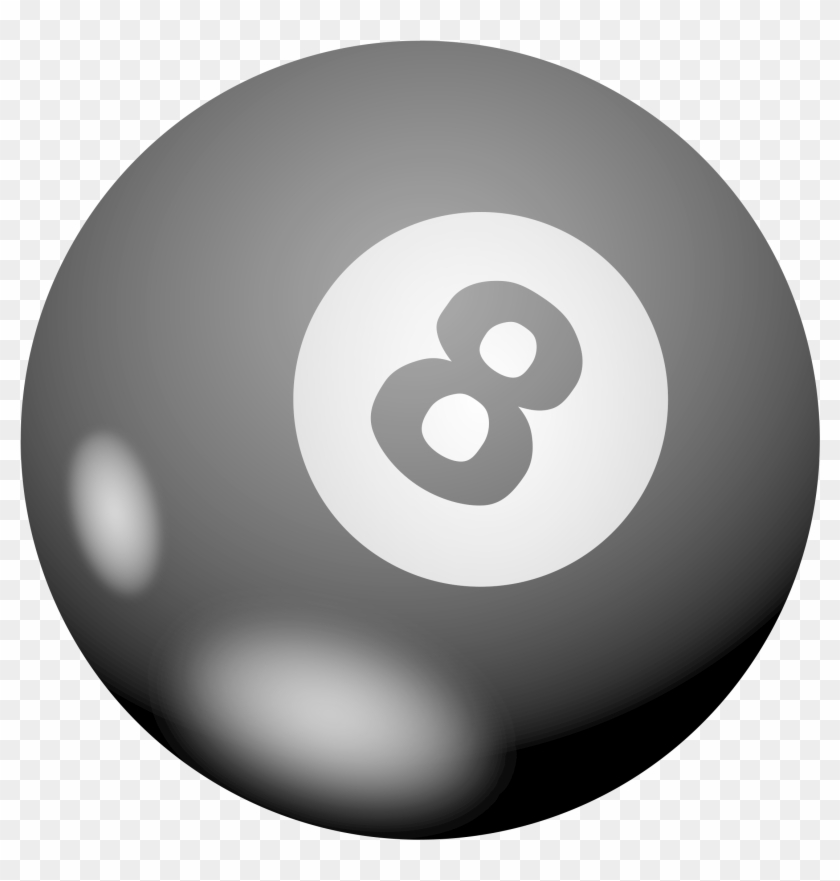 8 Ball Clip Art Ideas Medium Size - Rack Billiards 8 Ball Transparent #801394