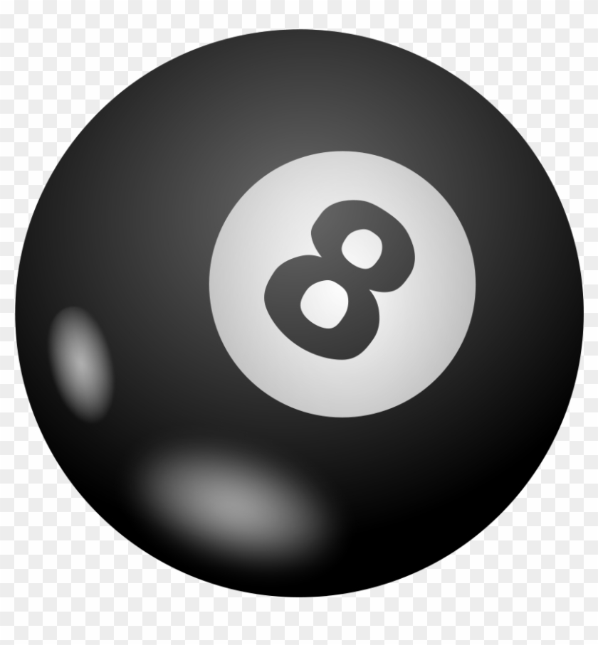 Vector Drawing Of Pool Ball - Magic 8 Ball #801417