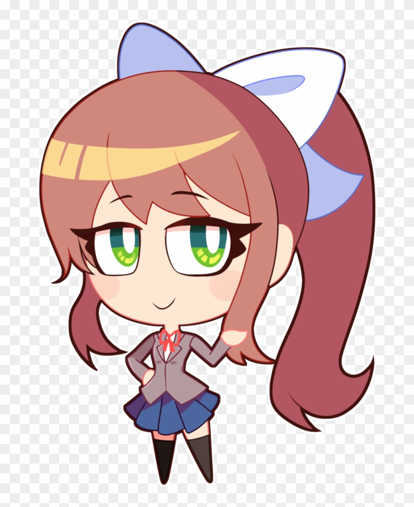 Chibi Monika By Quarium - Doki Doki Literature Club Remix #801426