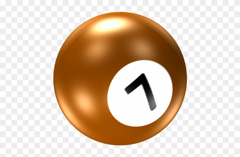 Pool Ball 7 Icon - Billiards Ball 7 Png #801462
