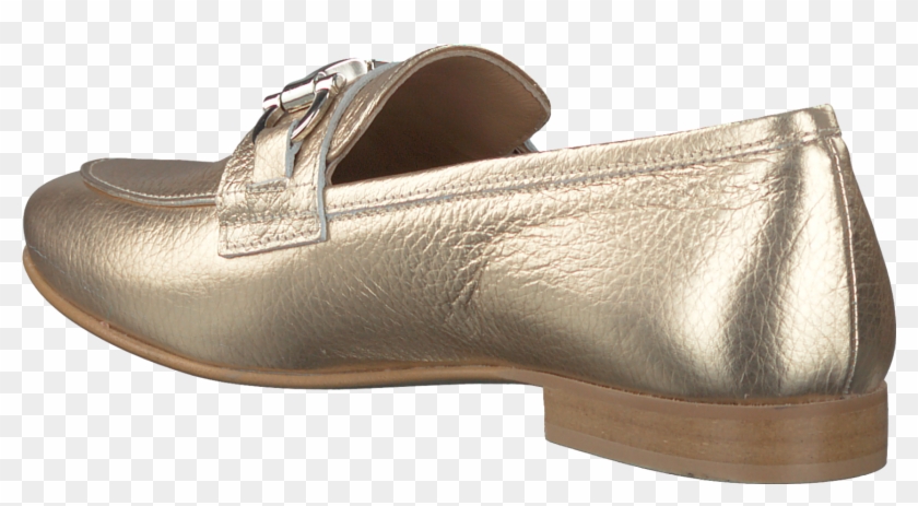 Gold Omoda Loafers El03 Womens Leather Metallic El03 - Slip-on Shoe #801506