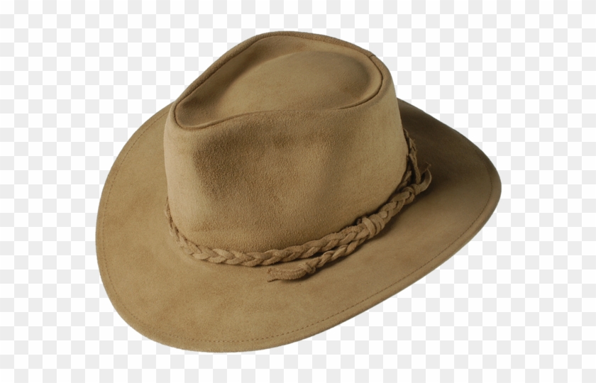 Sand Fer Suede Leather Hat - Hat #801566