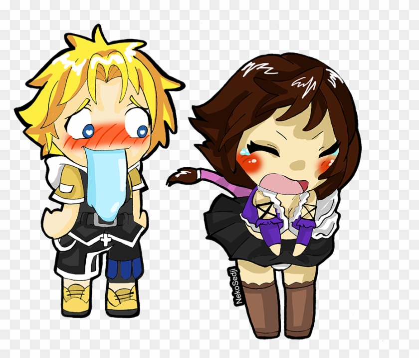 Chibi Tidus And Chibi Yuna By Sedji On Deviantart - Cartoon #801622