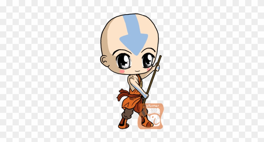 Aang Chibi By Icypanther1 - Avatar Chibi Png #801623