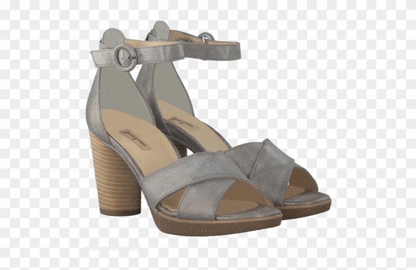 Grey Paul Green Heeled Sandals - Sandal #801748