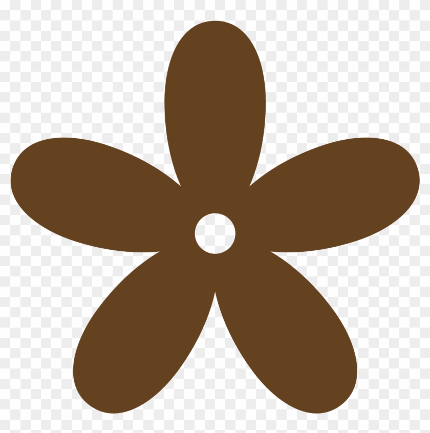 Brown - Color - Clipart - Flower Clipart Png #801927