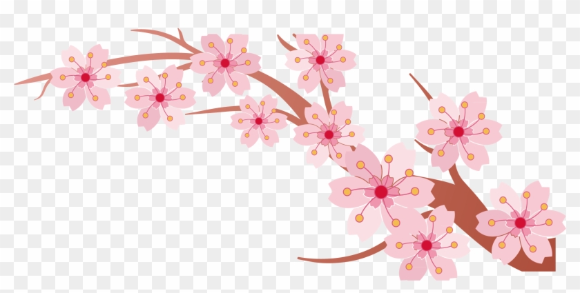 Cherry Blossom Branch Cerasus - Spring Banner #801960