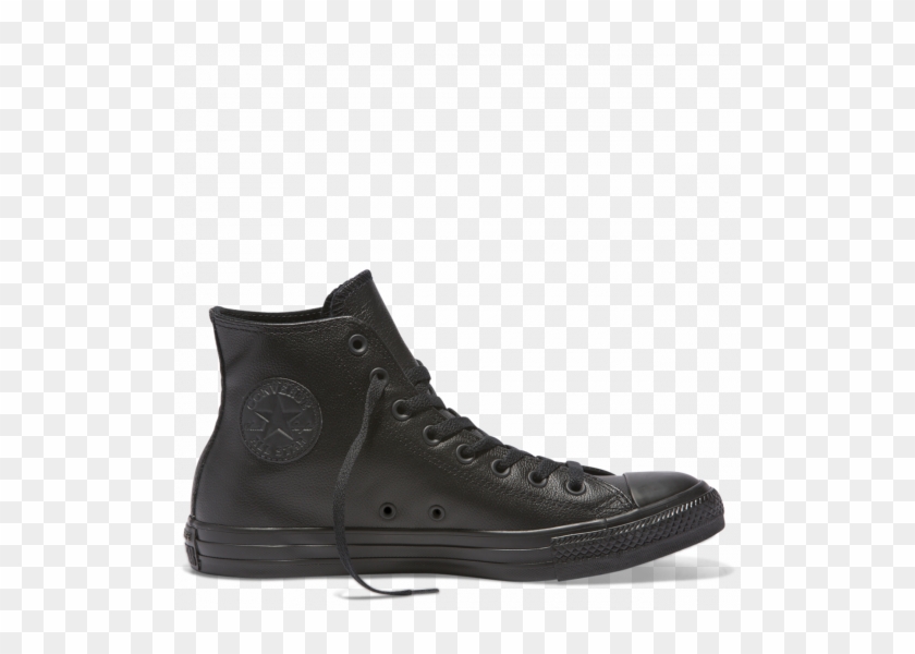 Converse All Star Black High Tops Leather #801959