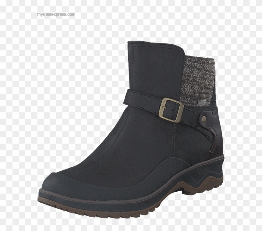 Women's Merrell Eventyr Strap Wtpf Black - Work Boots #802018