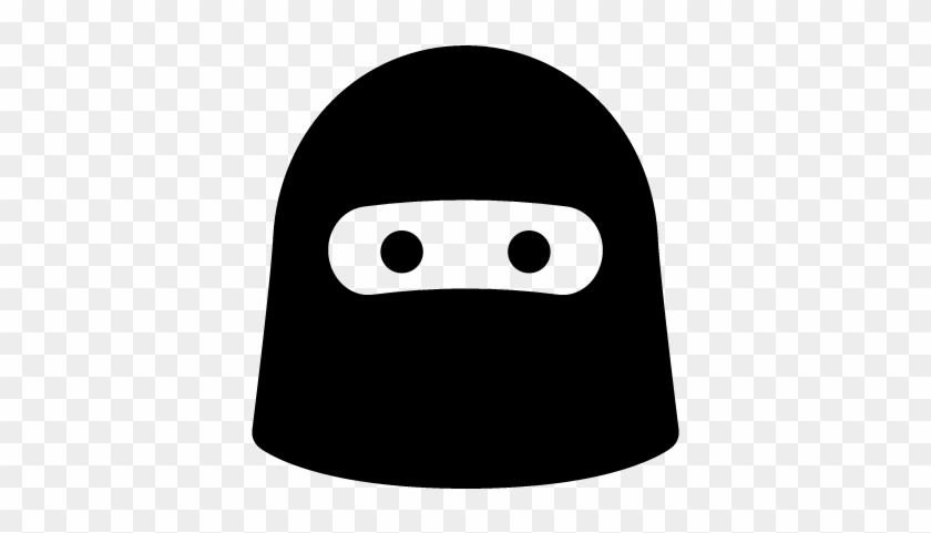 Ninja Face Vector - Portrait Of A Man #802043