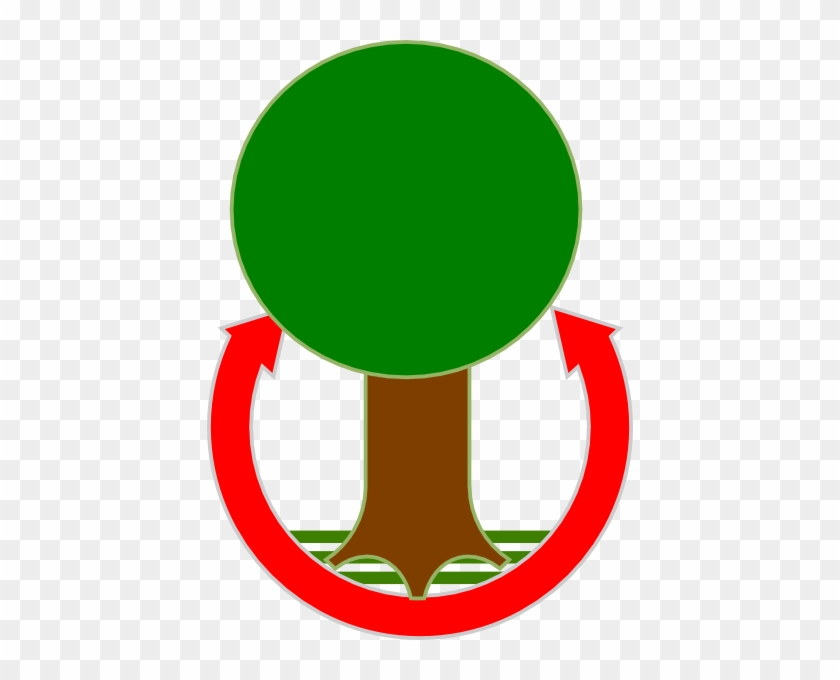 This Free Clip Arts Design Of Green Tree With Brown - Icon #802331