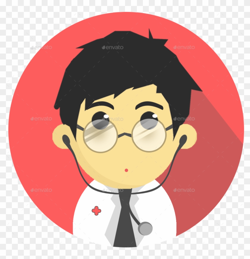 Professional Flat Icon - Doctor Flat Icon Png #802433