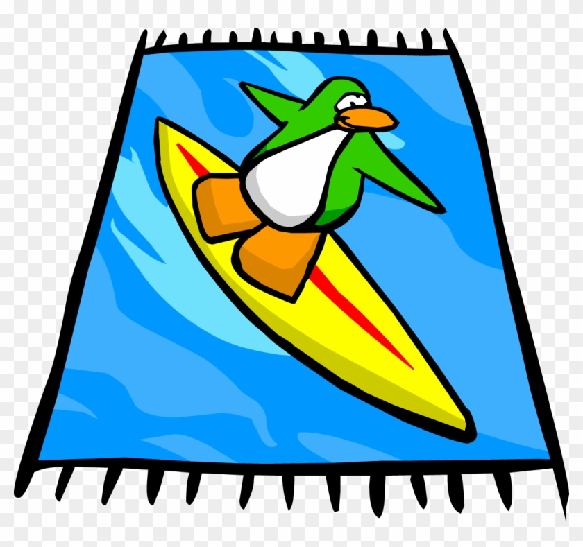 Surf Beach Towel - Club Penguin Towel #802489