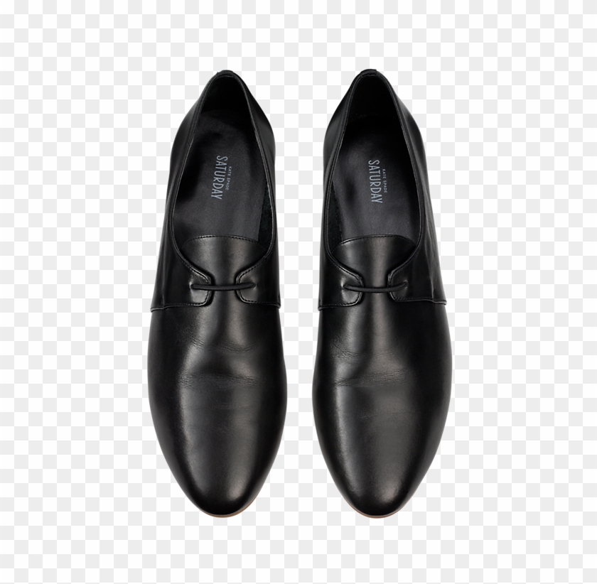 Slip-on Oxfords In Leather - Nike All Black Leather Shoes #802515