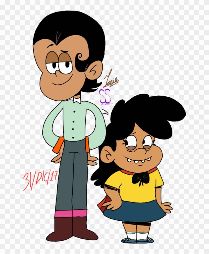 Carlota And Cj (genderbend) The Loud House By Https - Loud House Genderbent Characters #802580