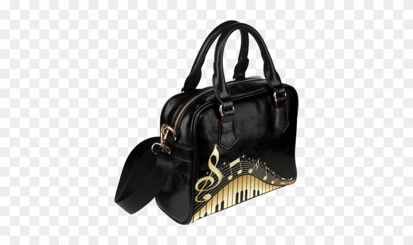 Interestprint Music Note Piano Pu Leather Shoulder - Snoopy Women Shoulder Handbag #802621