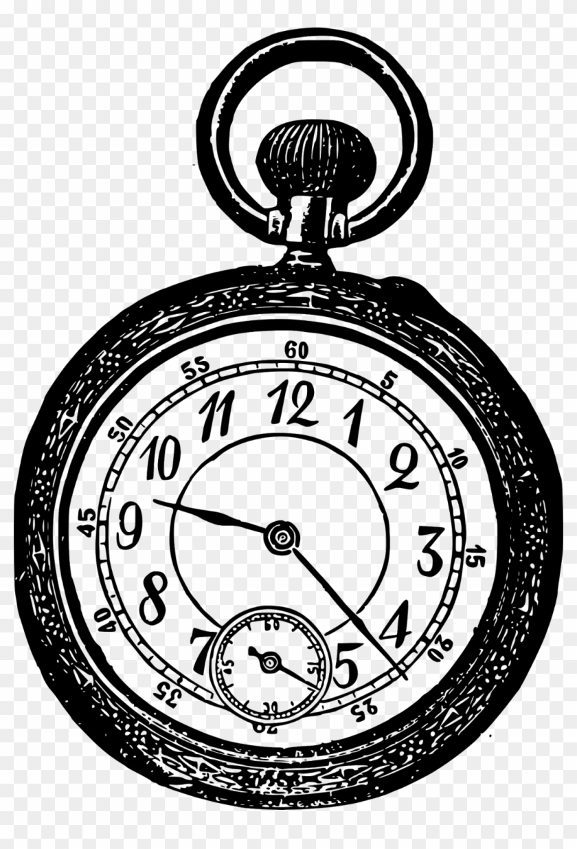 Victorian Era Pocket Watch Clip Art - Victorian Era Pocket Watch Clip Art #802834