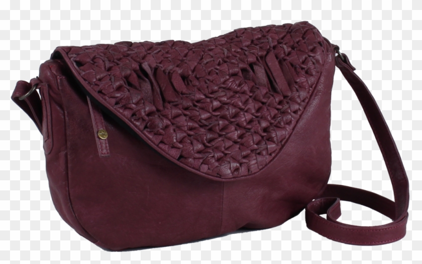 Day & Mood Berry Leather Crossbody Dark Purple - Shoulder Bag #802810